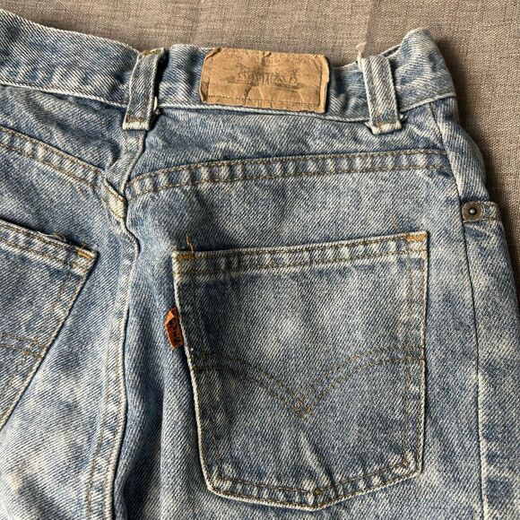 Vintage 70s/80s Levi’s Orange Tab Distressed Denim Jeans 24x31 USA - Picture 5 of 16